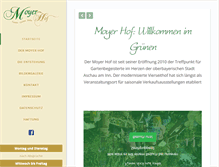 Tablet Screenshot of moyerhof.com